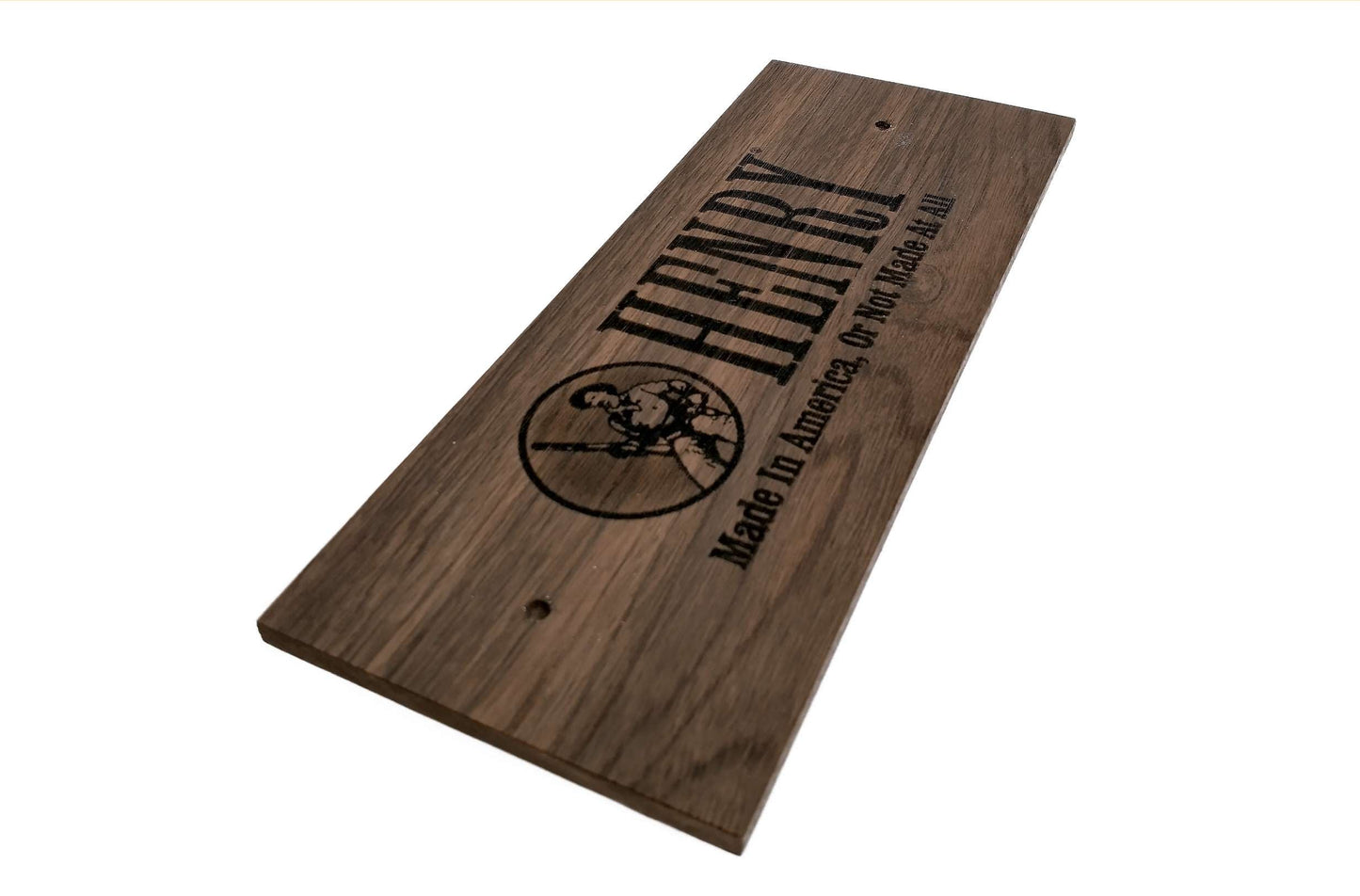 Walker Wood Gifts Novelties Rustic Walnut Henry Gun Plaque, Laser Burned, Ranch Cowboy Decor Gift