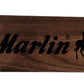 Walker Wood Gifts Novelties Rustic Walnut Marlin Gun Plaque, Laser Burned, Ranch Cowboy Decor Gift