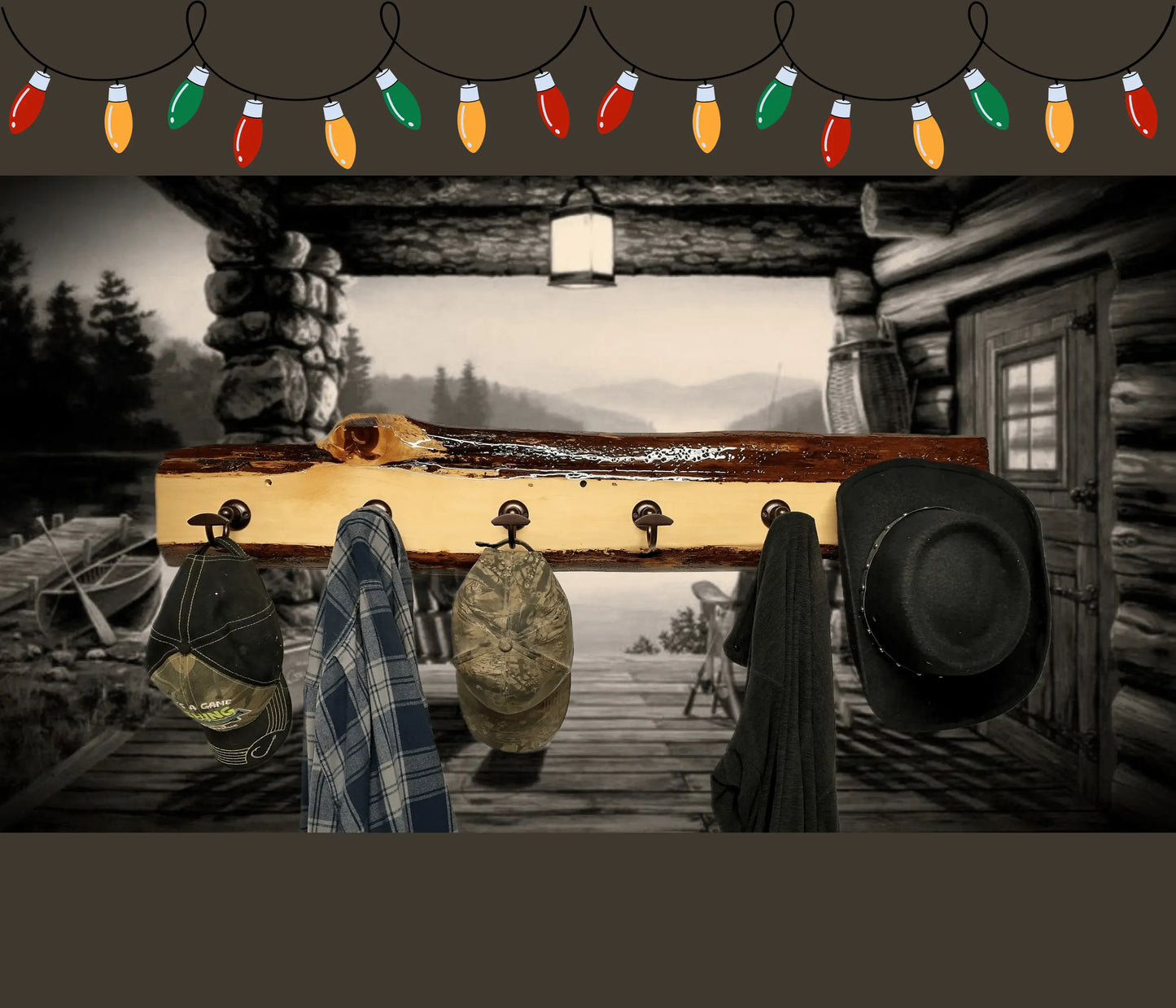 Live Edge Rustic Red Cedar Coat Rack 6 One of a Kind Hooks for Your Hanging Needs! Perfect Gift Alert! - Walker Wood GiftsLive Edge Rustic Red Cedar Coat Rack 6 One of a Kind Hooks for Your Hanging Needs! Perfect Gift Alert! - Walker Wood Gifts