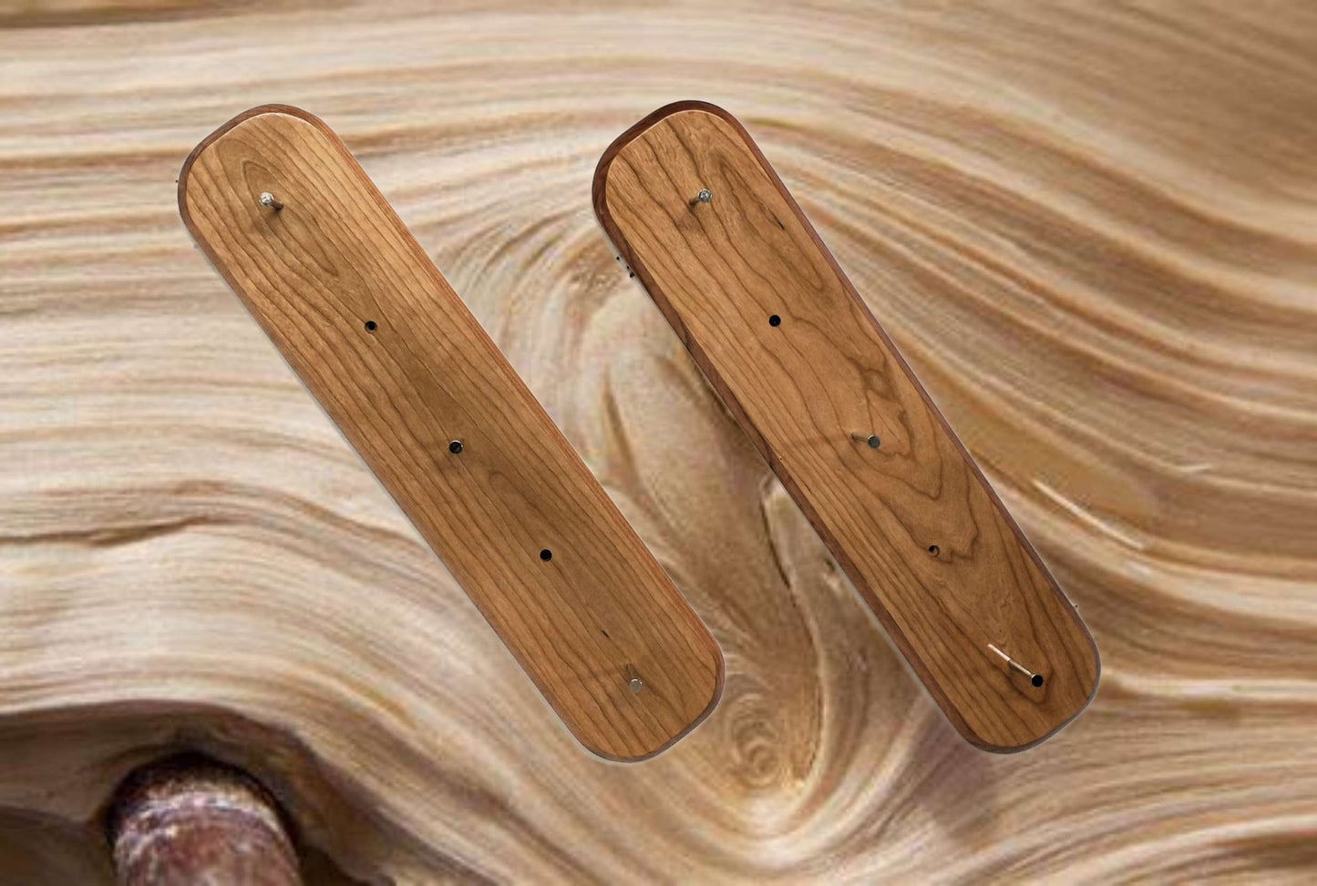 Walker Wood Gifts sword stands Copy of 8 Tier Katana Sword Wall Rack Oak Uprights Mohogany Finish Backers Shipping Included