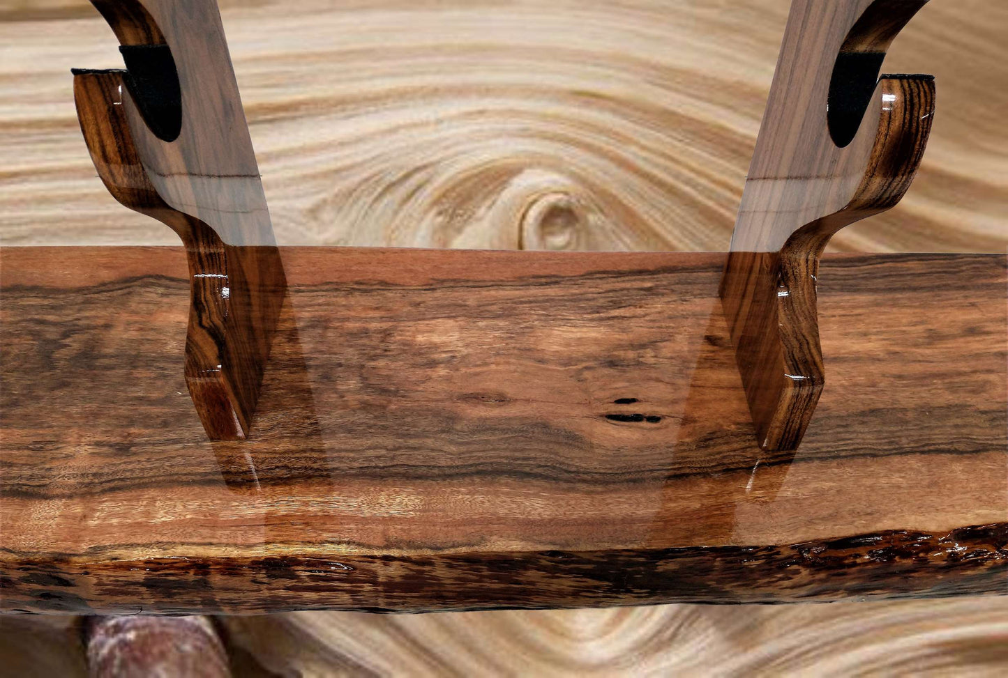 Walker Wood Gifts sword stands Large Professional 9-Tier Katana Sword Stand Exotic Rosewood Collectors Gift