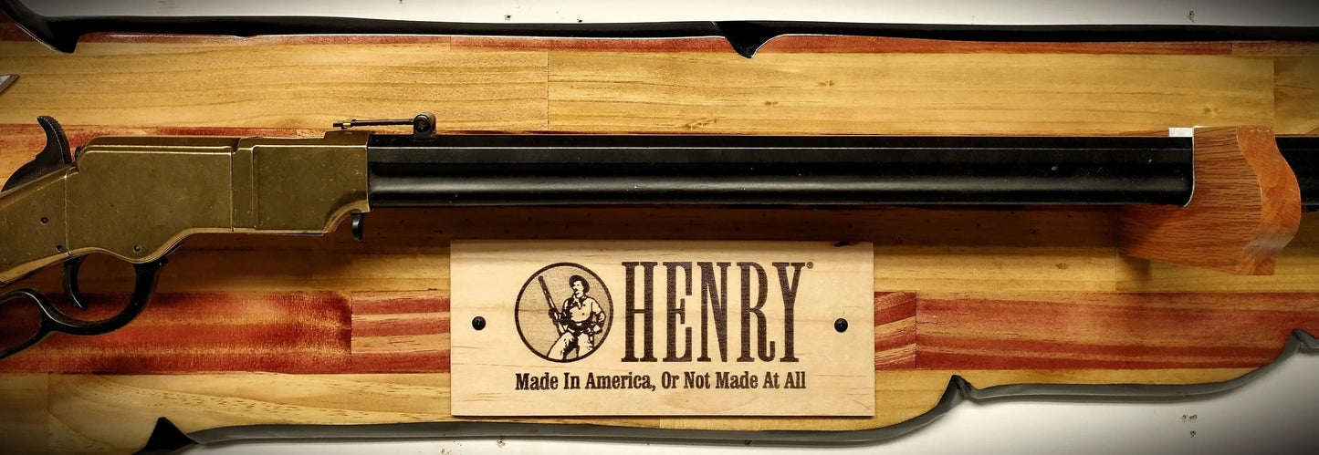 Walker Wood Gifts UNIQUE Don't Tread On Me Henry Lever Action Rifle Wall Display Collector Gift