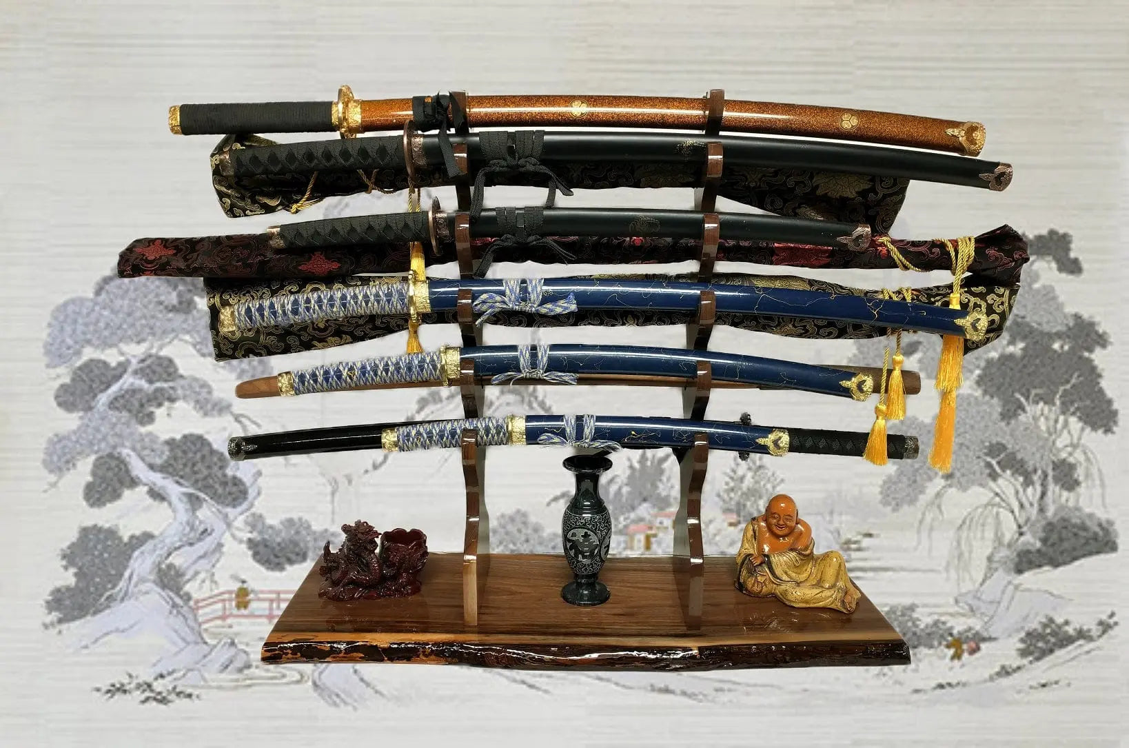 Rustic Katana Display Stand