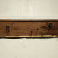 Rustic M1 Garand Rifle and Bayonet Gun Rack Display Live Edge Black Walnut Clear Natural Finish Collectors Gift