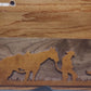 Traditional Lever Action Henry Rifle Gun Display Cabin Oak with Lock Collectors Gift
