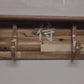 Traditional Cabin Acacia Wall Shelf Samurai Wakizashi or Tanto Display Dojo Collectors Gift