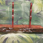 Exquisite 3-Tier Live Edge Figured Maple and Padauk Display Stand Japanese Samurai Sword Collectors Perfect Gift