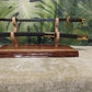 Rustic Live Edge Red Cedar Sword and Sheath Display Stand Military Samurai Collectors