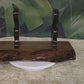 Exotic Live Edge Walnut Blade and Sheath Display Stand Military Samurai Collectors Veterans Gift