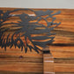 Rustic Lever Action Wall Rifle Display Black Eagle Knotty Pine Faux Live Edge