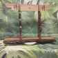 Live Edge Rustic 3 Tier Black Walnut Japanese Samurai Sword Display Stand Collectors Gift