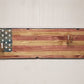 Rustic Old Glory Eagle Flag Lever Action Rifle Display with Knotty Pine Faux Live Edge – A Perfect Collectors' Gift