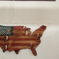 Rustic Old Glory USA Lever Action Rifle Shotgun Wall Display Collector Gift