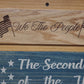Unique Old Glory We The People Lever Action Knotty Pine Rifle Display Collectors Gift