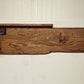 Rustic Faux Live Edge Lever Action Winchester Cabin Oak Rifle Display with Half Shelf Western farmhouse gift