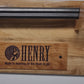 Rustic Faux Live Edge Lever Action Rifle Display | Aspen Gun Rack | Henry Plaque | American Eagle Flag | Handmade Wall Mount