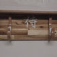 Traditional Cabin Acacia Wall Shelf Display Samurai Wakizashi or Tanto Dojo Collectors Gift
