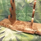 Exotic Beautiful Ambrosia Burl Maple Rustic 4 Tier Japanese Samurai Sword Display Stand ONE OF a KIND Collectors Gift