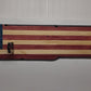 Rustic 250th Freedom American Flag Lever Action Gun Display Faux Live Edge Pine