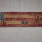 Rustic Old Glory All-Purpose Rifle Display Gun Rack Knife Mount Aspen Cabin Collectors Gift
