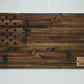 Rustic Unique 3 Place Shotgun Display Cabin Knotty Pine 50 Black Star Patriotic Collectors Gift