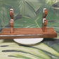 Beautiful Unique 2 Tier Red Cedar & Rosewood Sword Stand Display Collector Gift