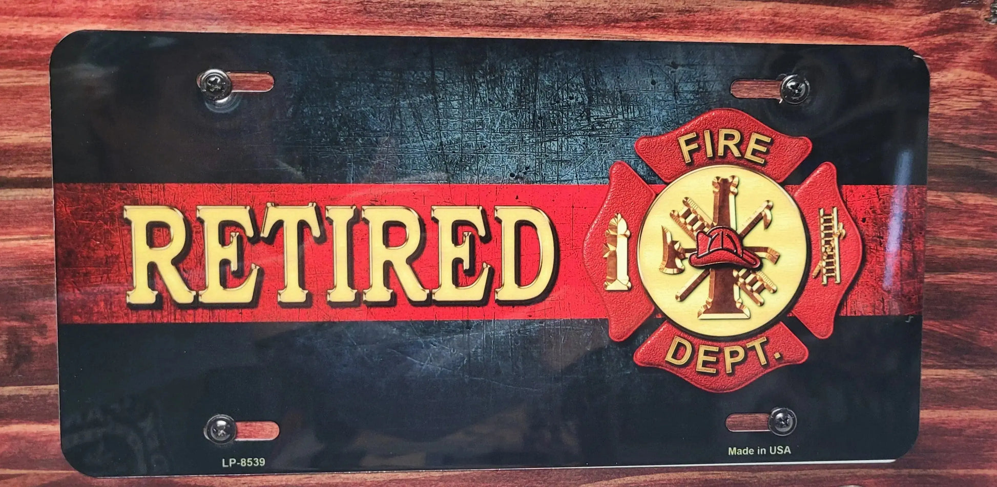 Walker Wood Gifts Fireman's Axe Display Traditional Fireman's Axe Display Shelf for Retired Firefighters Gift