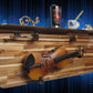 Walker Wood Gifts guitar rack Traditional Acacia Violin Display with Shelf Great Grandma Grandpa Musical Gift Decor