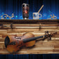 Walker Wood Gifts guitar rack Traditional Acacia Violin Display with Shelf Great Grandma Grandpa Musical Gift Decor