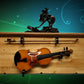 Walker Wood Gifts guitar rack Traditional Rustic Violin Display Shelf: Golden Cabin Pine, Musical Decor
