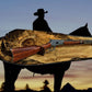 Walker Wood Gifts Gun Display Beautiful Rustic Unique Live Edge Spalted Maple Gun Rack Lever Action Rifle Wall Display Collectors Gift