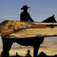 Walker Wood Gifts Gun Display Beautiful Rustic Unique Live Edge Spalted Maple Gun Rack Lever Action Rifle Wall Display Collectors Gift