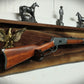 Walker Wood Gifts Gun Display Live Edge Traditional Lever Action Solid Flame Walnut Brass Eagle Rifle Display