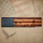 Walker Wood Gifts Gun Display M1 Garand Rifle & K-Bar Display Rack – Handcrafted Old Glory Rustic Gun Display