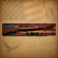Walker Wood Gifts Gun Display M1 Garand Rifle & K-Bar Display Rack – Handcrafted Old Glory Rustic Gun Display