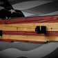 Walker Wood Gifts Gun Display M1 Garand Rifle Wall Display – Handcrafted American Flag Wood Gun Rack