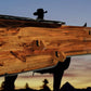 Walker Wood Gifts Gun Display RUSTIC 2 Place Lever Action Shelf Gun Display Hunting Gift Lodge Cabin Cottage Décor