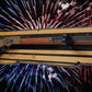 Walker Wood Gifts Gun Display Rustic 250th Bicentennial Lever Action Gun Display Faux Live Edge Knotty Pine Collectors Gift