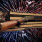 Walker Wood Gifts Gun Display Rustic 250th Bicentennial Lever Action Gun Display Faux Live Edge Knotty Pine Collectors Gift