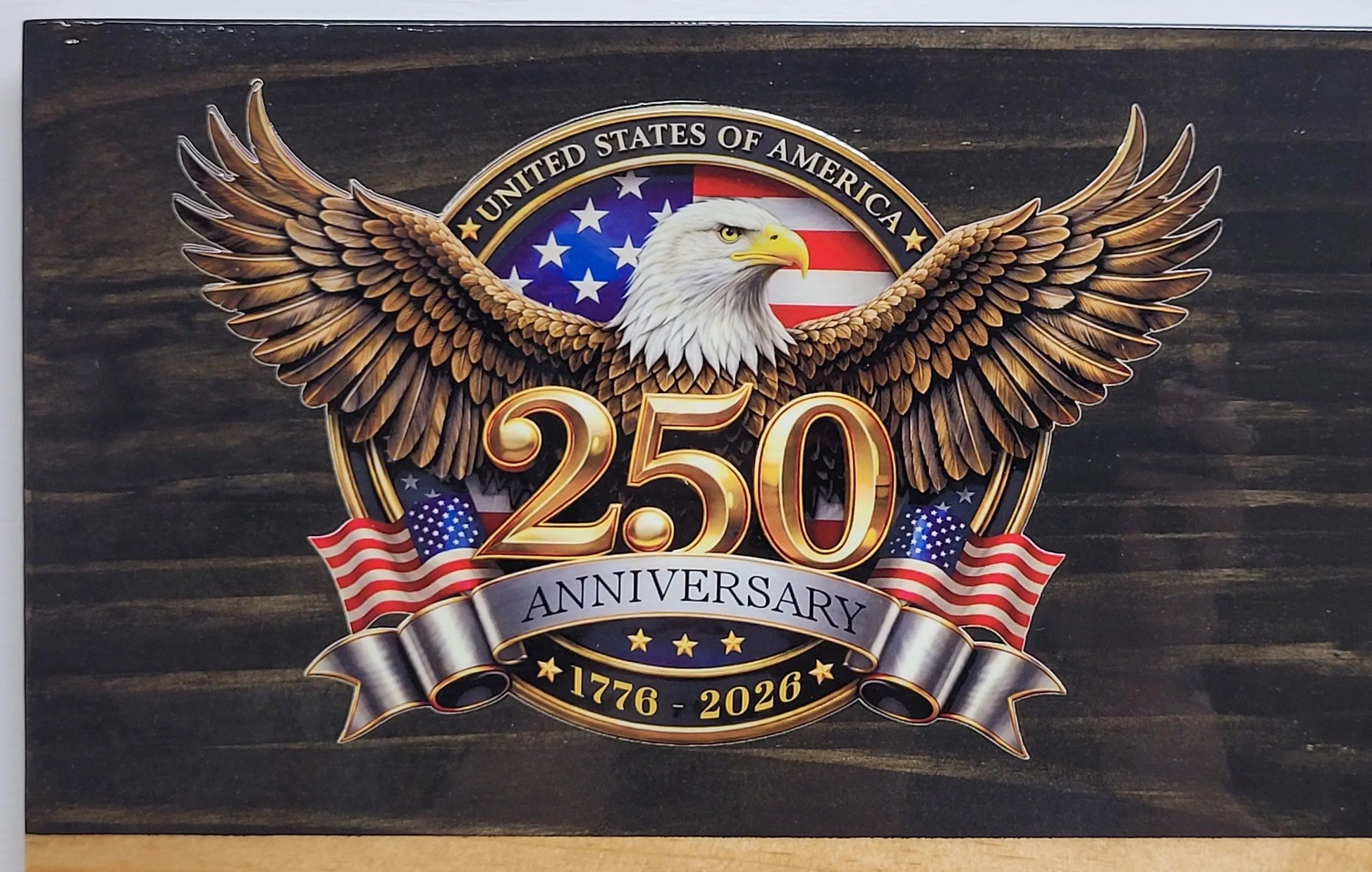 Walker Wood Gifts Gun Display Rustic 250th Bicentennial Lever Action Gun Display Faux Live Edge Knotty Pine Collectors Gift