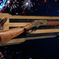 Walker Wood Gifts Gun Display Rustic 250th Bicentennial Lever Action Gun Display Faux Live Edge Pine Collectors Gift