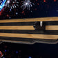 Walker Wood Gifts Gun Display Rustic 250th Bicentennial Lever Action Gun Display Faux Live Edge Pine Collectors Gift