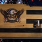 Walker Wood Gifts Gun Display Rustic 250th Bicentennial Lever Action Gun Display Faux Live Edge Pine Collectors Gift