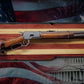Walker Wood Gifts Gun Display Rustic 250th Freedom American Flag Lever Action Gun Display Faux Live Edge Pine