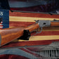 Walker Wood Gifts Gun Display Rustic 250th Freedom American Flag Lever Action Gun Display Faux Live Edge Pine