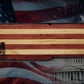 Walker Wood Gifts Gun Display Rustic 250th Freedom American Flag Lever Action Gun Display Faux Live Edge Pine