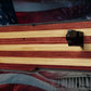 Walker Wood Gifts Gun Display Rustic 250th Freedom American Flag Lever Action Gun Display Faux Live Edge Pine
