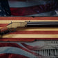 Walker Wood Gifts Gun Display Rustic 250th Freedom American Flag Lever Action Gun Display Faux Live Edge Pine
