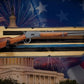 Walker Wood Gifts Gun Display Rustic 250th Freedom USA Lever Action Gun Display Blue Line Faux Live Edge Pine