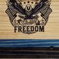 Walker Wood Gifts Gun Display Rustic 250th Freedom USA Lever Action Gun Display Blue Line Faux Live Edge Pine